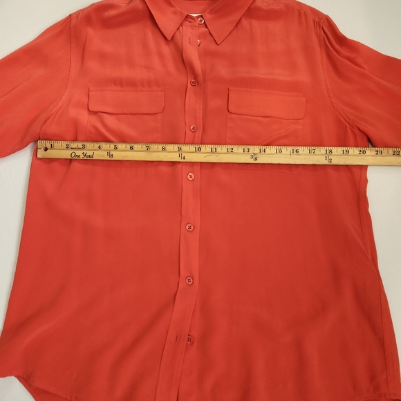 Equipment 100% silk button down size large - Picture 6 of 14
